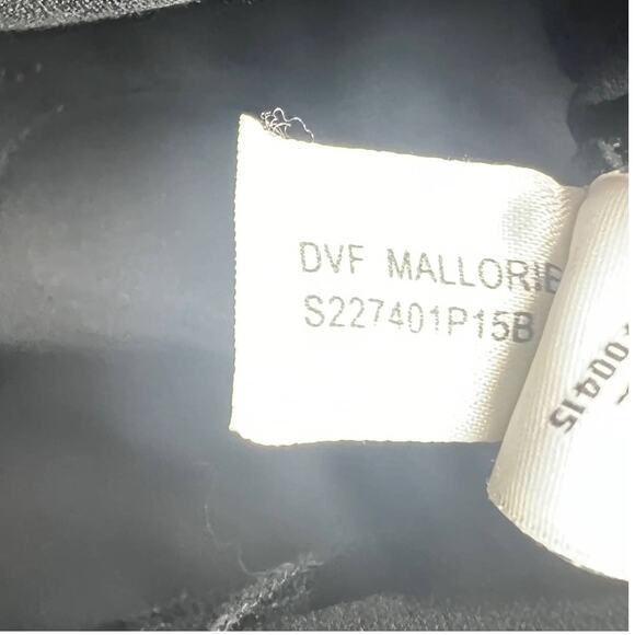 Diane Von Furstenberg Women's Back Zip Lightweight Tank Sleeveless Black Size 6 - Picture 5 of 5